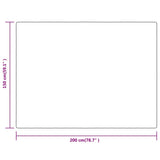 vidaXL Couverture crème 150x200 cm polyester
