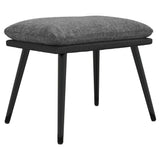vidaXL Chaise de relaxation avec tabouret Gris clair Tissu similicuir