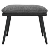 vidaXL Chaise de relaxation avec tabouret Gris clair Tissu similicuir