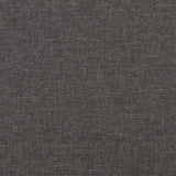 vidaXL Chaise de relaxation avec repose-pied Gris foncé Tissu