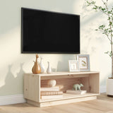 vidaXL Meuble TV Marron miel 90x35x35 cm Bois de pin massif