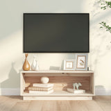 vidaXL Meuble TV Marron miel 90x35x35 cm Bois de pin massif