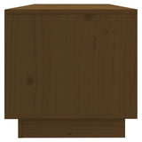 vidaXL Meuble TV Marron miel 90x35x35 cm Bois de pin massif