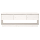 vidaXL Meuble TV Marron miel 110,5x34x40 cm Bois de pin massif