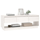 vidaXL Meuble TV Marron miel 110,5x34x40 cm Bois de pin massif