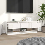 vidaXL Meuble TV Marron miel 110,5x34x40 cm Bois de pin massif