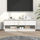 vidaXL Meuble TV Marron miel 110,5x34x40 cm Bois de pin massif