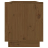 vidaXL Meuble TV Marron miel 110,5x34x40 cm Bois de pin massif