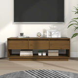 vidaXL Meuble TV Marron miel 110,5x34x40 cm Bois de pin massif (plusieurs options disponibles)