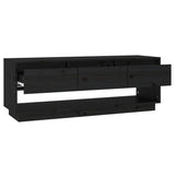 vidaXL Meuble TV Marron miel 110,5x34x40 cm Bois de pin massif