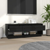 vidaXL Meuble TV Marron miel 110,5x34x40 cm Bois de pin massif