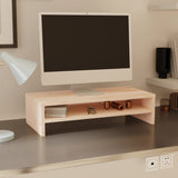 vidaXL Support de moniteur 50x24x13 cm Bois de pin solide (plusieurs options disponibles)