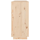 vidaXL Buffet blanc 110x34x75 cm bois massif de pin