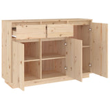 vidaXL Buffet blanc 110x34x75 cm bois massif de pin
