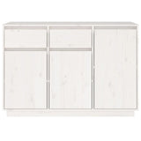 vidaXL Buffet blanc 110x34x75 cm bois massif de pin
