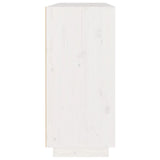 vidaXL Buffet blanc 110x34x75 cm bois massif de pin