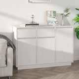 vidaXL Buffet blanc 110x34x75 cm bois massif de pin (plusieurs options disponibles)
