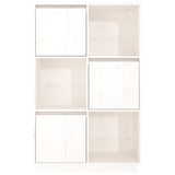 vidaXL Buffet haut Gris 74x35x117 cm Bois massif de pin