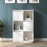 vidaXL Buffet haut Gris 74x35x117 cm Bois massif de pin