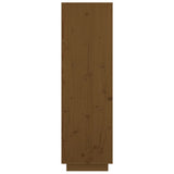 vidaXL Buffet haut Gris 74x35x117 cm Bois massif de pin