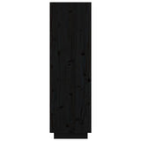 vidaXL Buffet haut Gris 74x35x117 cm Bois massif de pin