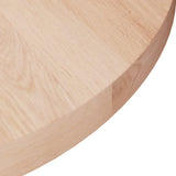 vidaXL Dessus de table rond Ø40x2,5 cm Bois de chêne massif non traité