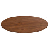 vidaXL Dessus de table rond Marron foncé Ø70x1,5cm Chêne massif traité