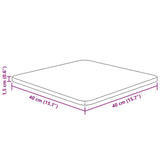 vidaXL Dessus de table carré Marron clair40x40x1,5cm Bois chêne traité