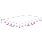 vidaXL Comptoir de salle de bain Marron foncé 60x40x2,5 cm Bois traité