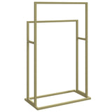 vidaXL Porte-serviettes sur pied Doré 48x24x78,5 cm Fer