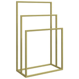 vidaXL Porte-serviettes sur pied Doré 48x24x78,5 cm Fer