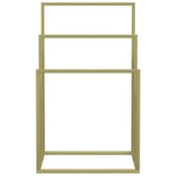 vidaXL Porte-serviettes sur pied Doré 48x24x78,5 cm Fer