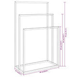 vidaXL Porte-serviettes sur pied Doré 48x24x78,5 cm Fer