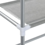 vidaXL Support de rangement 2 niveaux sur la machine à laver Bleu Fer