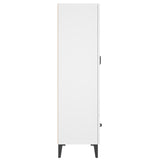 vidaXL Buffet haut noir 70x31x115 cm bois d'ingénierie