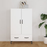 vidaXL Buffet haut noir 70x31x115 cm bois d'ingénierie