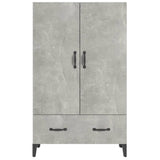 vidaXL Buffet haut noir 70x31x115 cm bois d'ingénierie