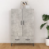 vidaXL Buffet haut noir 70x31x115 cm bois d'ingénierie