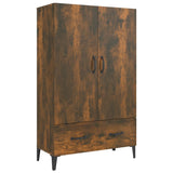 vidaXL Buffet haut noir 70x31x115 cm bois d'ingénierie