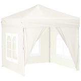vidaXL Tente de réception pliable avec parois Taupe 2x2 m