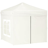 vidaXL Tente de réception pliable avec parois Taupe 2x2 m