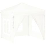 vidaXL Tente de réception pliable avec parois Taupe 2x2 m