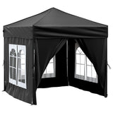 vidaXL Tente de réception pliable avec parois Taupe 2x2 m