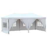 vidaXL Tente de réception pliable avec parois Taupe 2x2 m