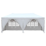 vidaXL Tente de réception pliable avec parois Taupe 2x2 m