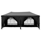 vidaXL Tente de réception pliable avec parois Taupe 2x2 m