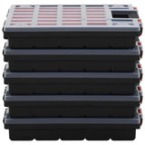vidaXL Boîtes d'assortiment 5 pcs 40x30x5 cm Polypropylène
