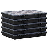 vidaXL Boîtes d'assortiment 5 pcs 40x30x5 cm Polypropylène