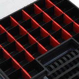 vidaXL Boîtes d'assortiment 5 pcs 40x30x5 cm Polypropylène