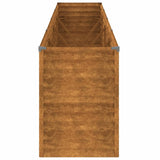 vidaXL Lit surélevé de jardin 385x50x69 cm acier corten